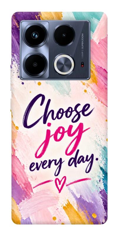 Чохол itsPrint Choose joy everyday для Infinix Note 40 4G, написи, купити оптом з доставкою