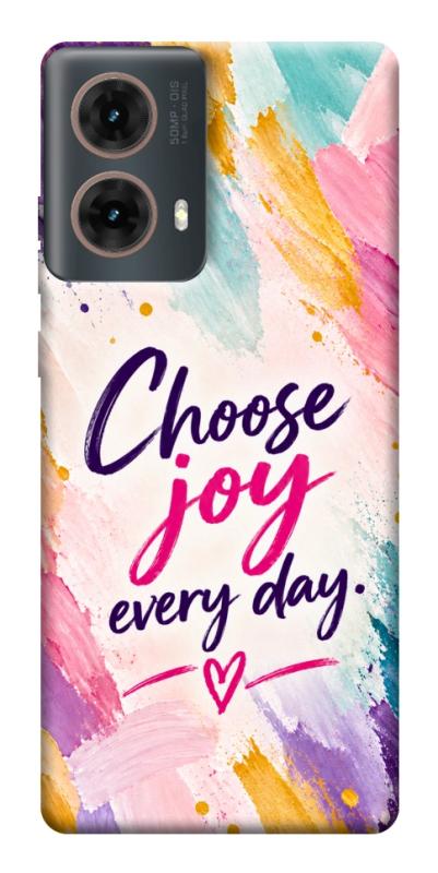 Чохол itsPrint Choose joy everyday для Motorola Moto G85, написи, купити оптом з доставкою