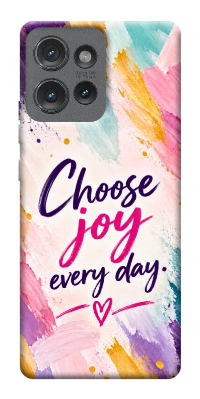 Чехол itsPrint Choose joy everyday для Motorola Edge 50, надписи, купить оптом с доставкой