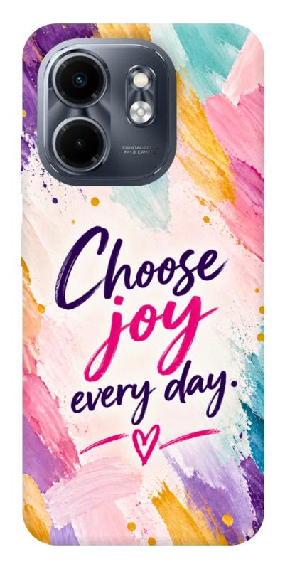 Чохол itsPrint Choose joy everyday для Infinix Smart 9 4G / Hot 50i, написи, купити оптом з доставкою