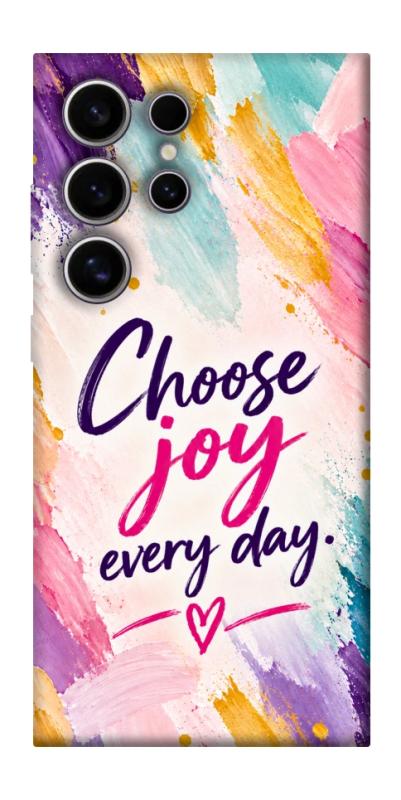 Чохол itsPrint Choose joy everyday для Samsung Galaxy S25 Ultra, написи, купити оптом з доставкою