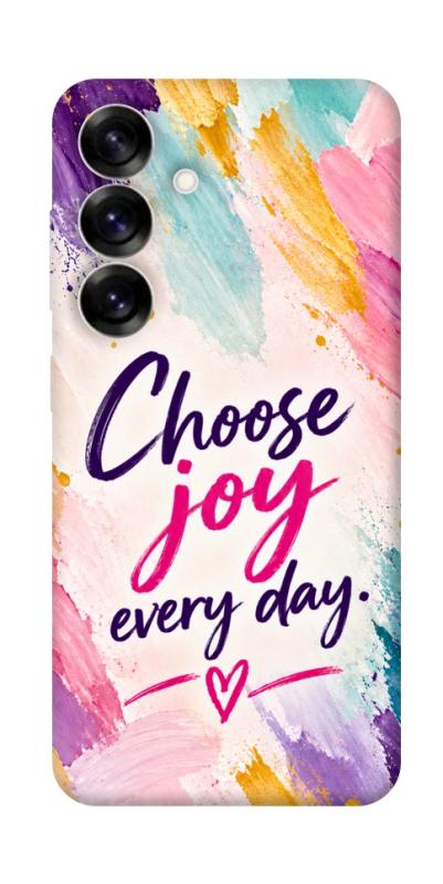 Чехол itsPrint Choose joy everyday для Samsung Galaxy S25+, надписи, купить оптом с доставкой