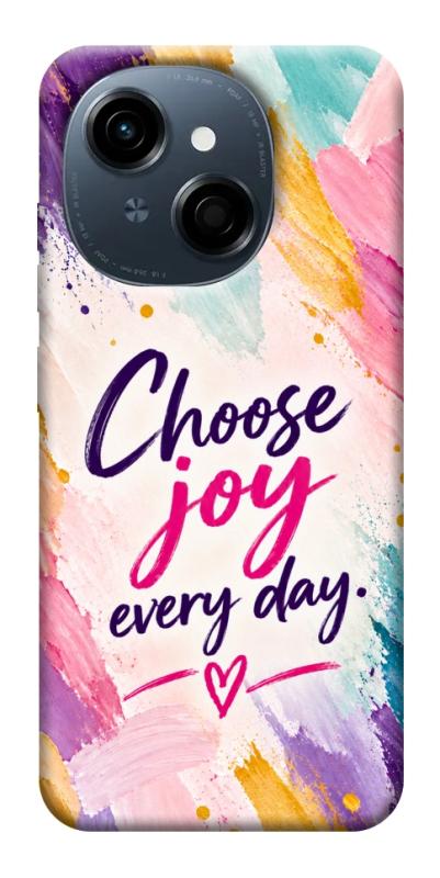 Чохол itsPrint Choose joy everyday для TECNO Spark Go 1, написи, купити оптом з доставкою