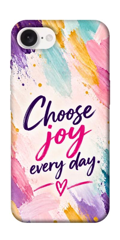 Чохол itsPrint Choose joy everyday для Apple iPhone 16e (6.1"), написи, купити оптом з доставкою