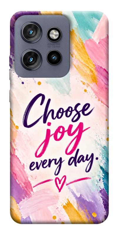 Чохол itsPrint Choose joy everyday для Motorola Edge 50 Neo, написи, купити оптом з доставкою
