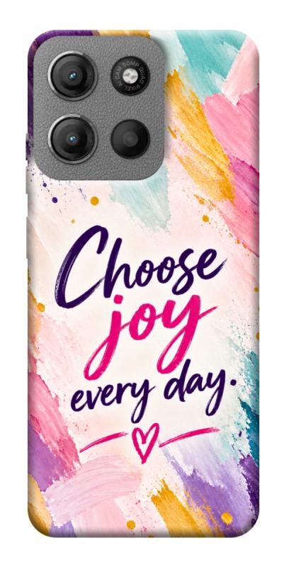 Чохол itsPrint Choose joy everyday для Motorola Moto G15 4G, написи, купити оптом з доставкою