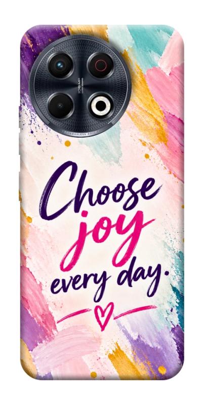 Чехол itsPrint Choose joy everyday для TECNO Spark 30 Pro (KL7), надписи, купить оптом с доставкой