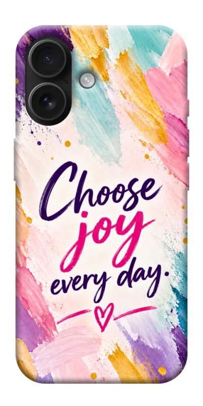 Чохол itsPrint Choose joy everyday для Apple iPhone 17 (6.3"), написи, купити оптом з доставкою