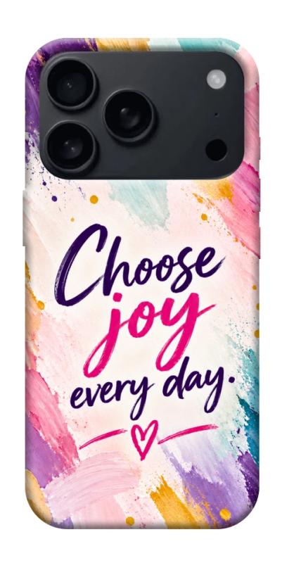 Чохол itsPrint Choose joy everyday для Apple iPhone 17 Pro Max (6.9"), написи, купити оптом з доставкою
