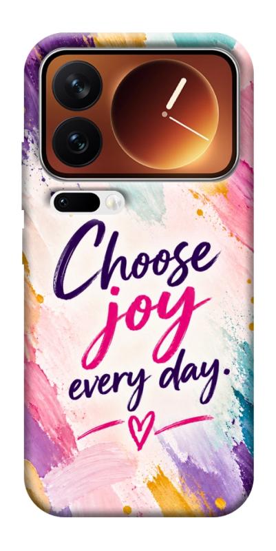 Чехол itsPrint Choose joy everyday для Xiaomi 17 Pro Max, надписи, купить оптом с доставкой