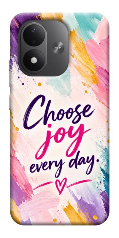 Чехол itsPrint Choose joy everyday для Xiaomi Redmi Note 17, надписи, купить оптом с доставкой