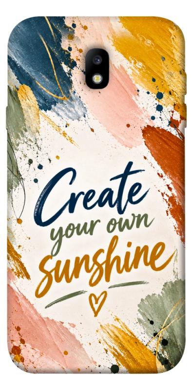 Чехол itsPrint Create sunshine для Samsung J730 Galaxy J7 (2017), надписи, купить оптом с доставкой