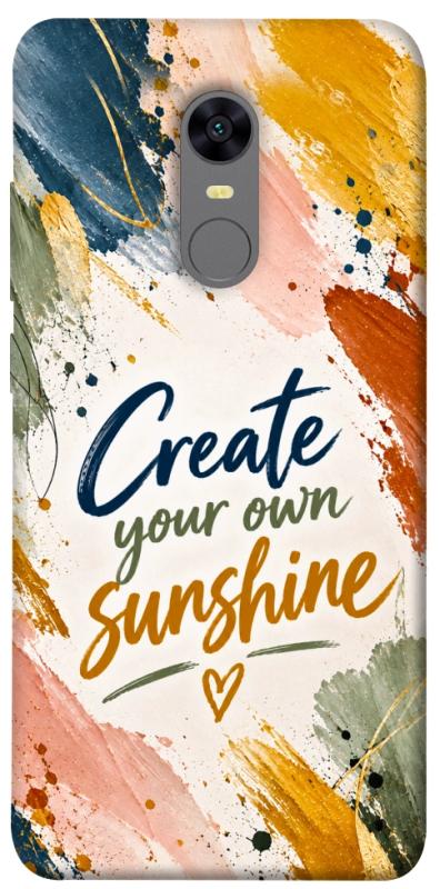 Чохол itsPrint Create sunshine для Xiaomi Redmi 5 Plus / Redmi Note 5 (Single Camera), написи, купити оптом з доставкою