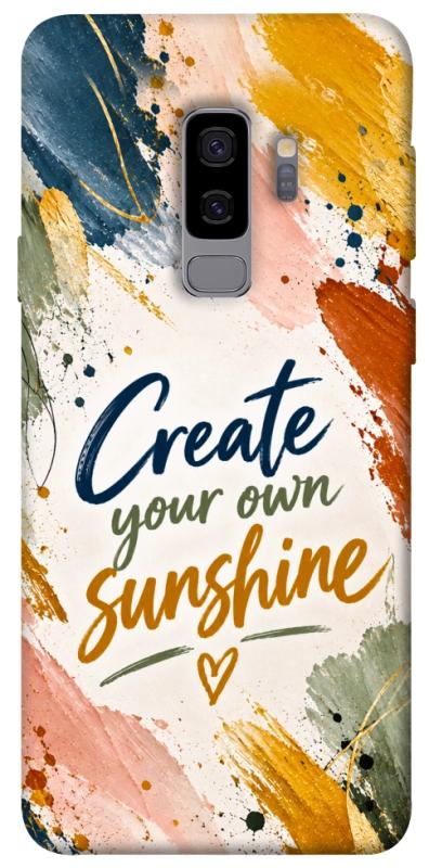Чехол itsPrint Create sunshine для Samsung Galaxy S9+, надписи, купить оптом с доставкой