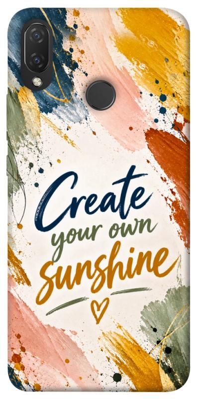 Чохол itsPrint Create sunshine для Huawei P Smart+ (nova 3i), написи, купити оптом з доставкою