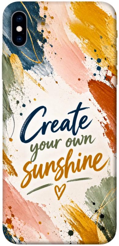 Чехол itsPrint Create sunshine для Apple iPhone XS Max (6.5"), надписи, купить оптом с доставкой