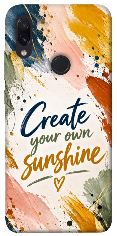 Чехол itsPrint Create sunshine для Xiaomi Redmi Note 7 / Note 7 Pro / Note 7s, надписи, купить оптом с доставкой