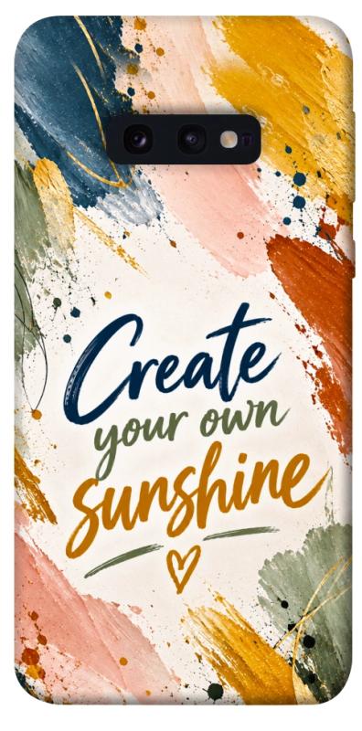 Чехол itsPrint Create sunshine для Samsung Galaxy S10e, надписи, купить оптом с доставкой