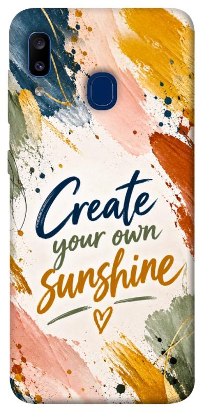 Чехол itsPrint Create sunshine для Samsung Galaxy A20 / A30, надписи, купить оптом с доставкой