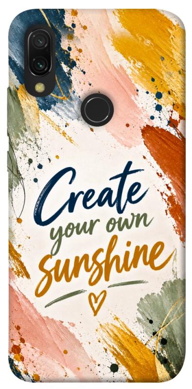 Чохол itsPrint Create sunshine для Xiaomi Redmi 7, написи, купити оптом з доставкою