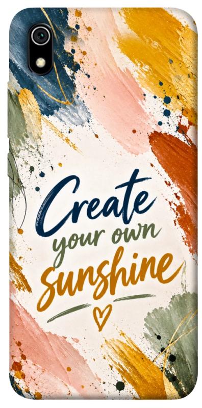 Чохол itsPrint Create sunshine для Xiaomi Redmi 7A, написи, купити оптом з доставкою