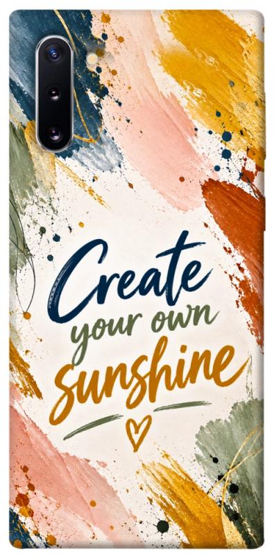 Чехол itsPrint Create sunshine для Samsung Galaxy Note 10, надписи, купить оптом с доставкой