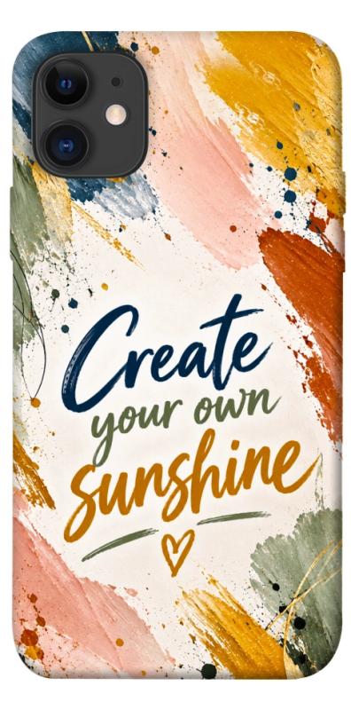 Чехол itsPrint Create sunshine для Apple iPhone 11 (6.1"), надписи, купить оптом с доставкой