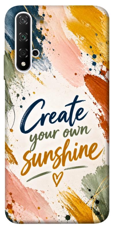 Чохол itsPrint Create sunshine для Huawei Honor 20 / Nova 5T, написи, купити оптом з доставкою