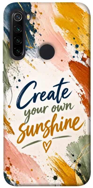 Чохол itsPrint Create sunshine для Xiaomi Redmi Note 8, написи, купити оптом з доставкою