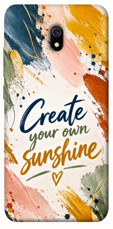 Чохол itsPrint Create sunshine для Xiaomi Redmi 8a, написи, купити оптом з доставкою