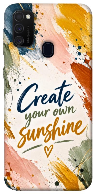 Чехол itsPrint Create sunshine для Samsung Galaxy M30s / M21, надписи, купить оптом с доставкой