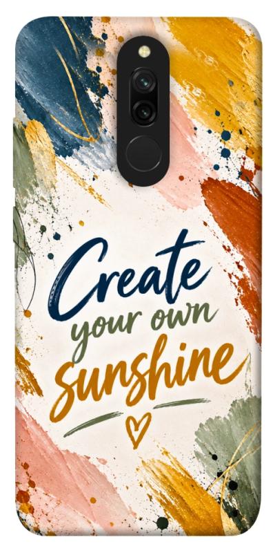 Чехол itsPrint Create sunshine для Xiaomi Redmi 8, надписи, купить оптом с доставкой