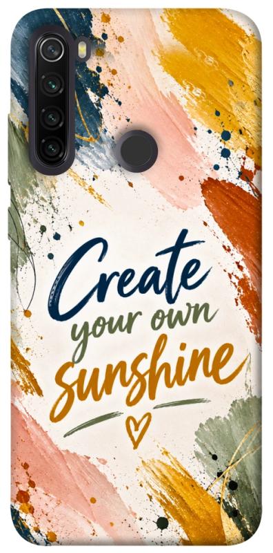Чехол itsPrint Create sunshine для Xiaomi Redmi Note 8T, надписи, купить оптом с доставкой