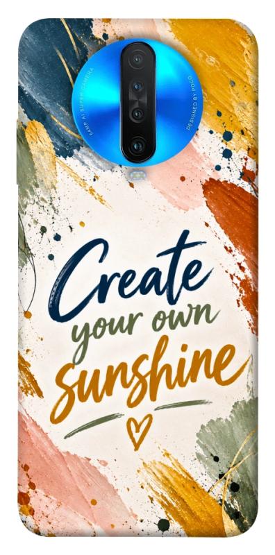 Чохол itsPrint Create sunshine для Xiaomi Redmi K30, написи, купити оптом з доставкою