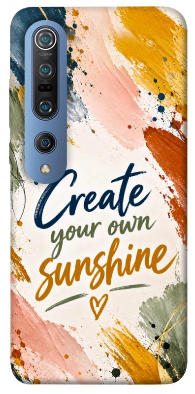 Чехол itsPrint Create sunshine для Xiaomi Mi 10 / Mi 10 Pro, надписи, купить оптом с доставкой