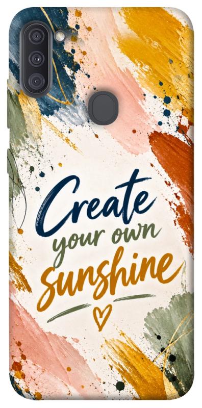 Чехол itsPrint Create sunshine для Samsung Galaxy A11, надписи, купить оптом с доставкой