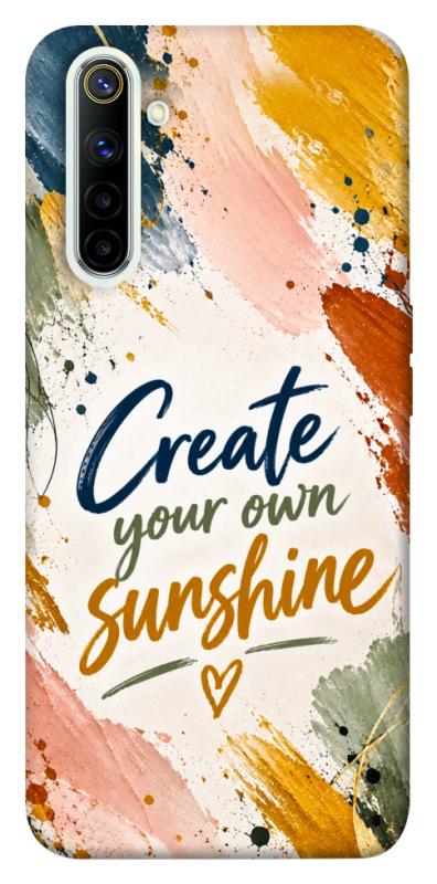 Чехол itsPrint Create sunshine для Realme 6, надписи, купить оптом с доставкой