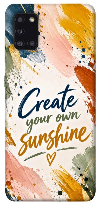 Чохол itsPrint Create sunshine для Samsung Galaxy A31, написи, купити оптом з доставкою
