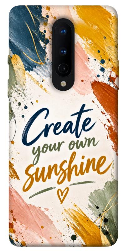 Чехол itsPrint Create sunshine для OnePlus 8, надписи, купить оптом с доставкой