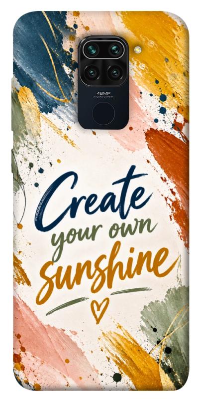 Чехол itsPrint Create sunshine для Xiaomi Redmi Note 9 / Redmi 10X, надписи, купить оптом с доставкой