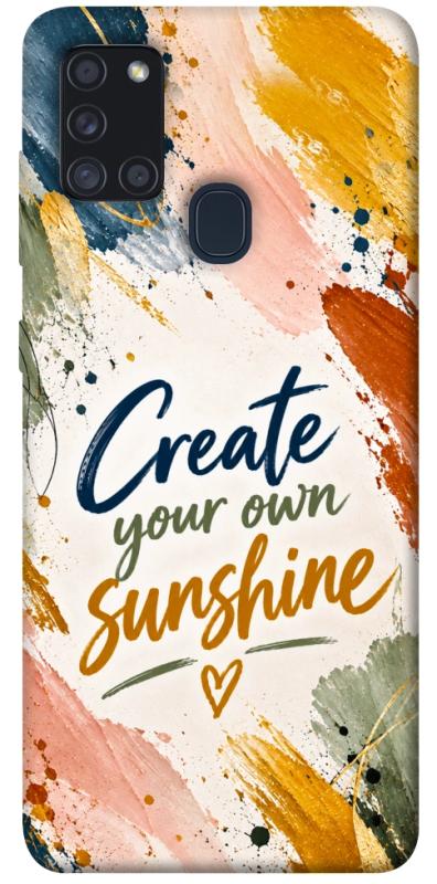 Чохол itsPrint Create sunshine для Samsung Galaxy A21s, написи, купити оптом з доставкою