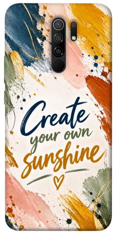 Чехол itsPrint Create sunshine для Xiaomi Redmi 9, надписи, купить оптом с доставкой