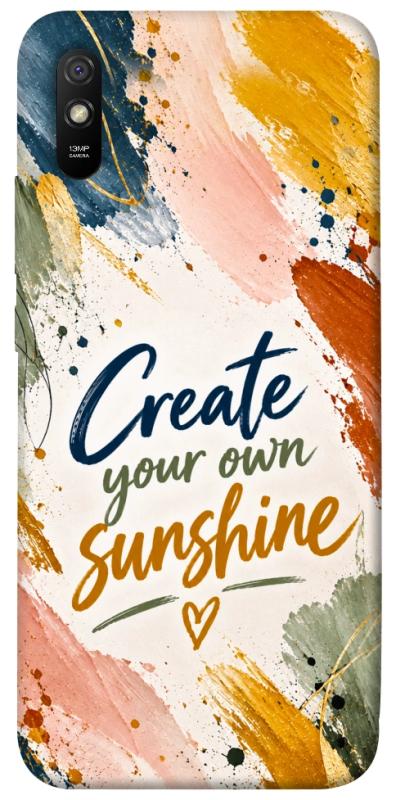 Чехол itsPrint Create sunshine для Xiaomi Redmi 9A, надписи, купить оптом с доставкой