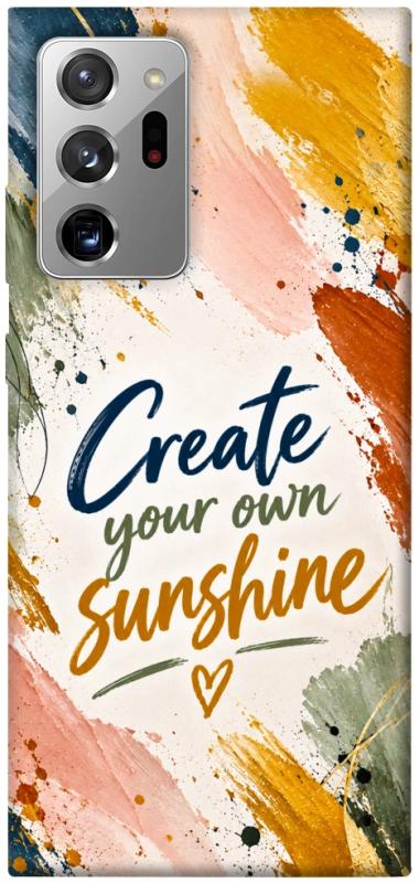 Чехол itsPrint Create sunshine для Samsung Galaxy Note 20 Ultra, надписи, купить оптом с доставкой