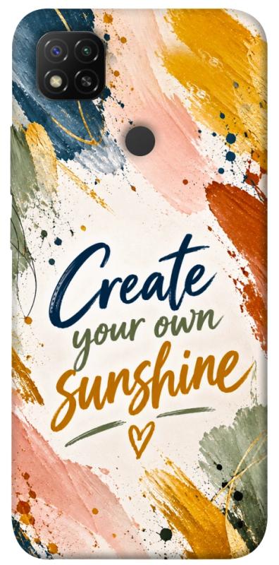 Чехол itsPrint Create sunshine для Xiaomi Redmi 9C, надписи, купить оптом с доставкой