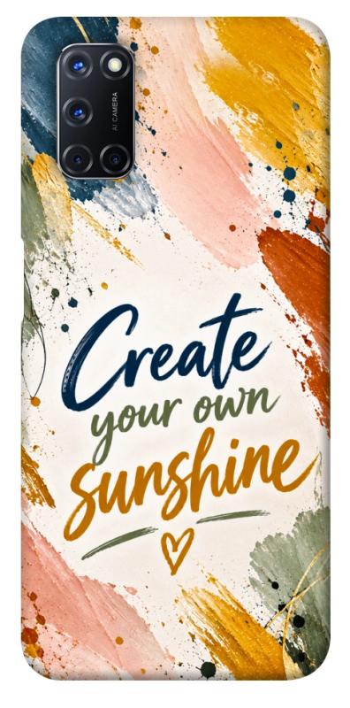 Чехол itsPrint Create sunshine для Oppo A52 / A72 / A92, надписи, купить оптом с доставкой