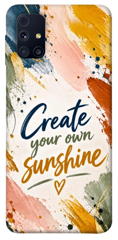Чехол itsPrint Create sunshine для Samsung Galaxy M31s, надписи, купить оптом с доставкой