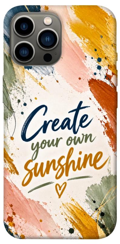 Чехол itsPrint Create sunshine для Apple iPhone 12 Pro Max (6.7"), надписи, купить оптом с доставкой