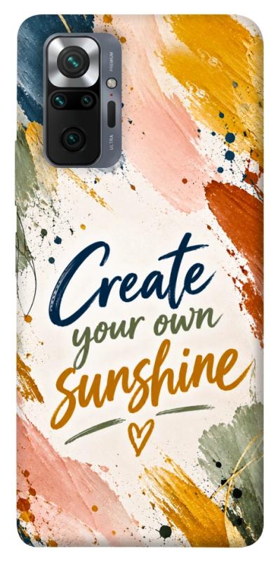 Чехол itsPrint Create sunshine для Xiaomi Redmi Note 10 Pro, надписи, купить оптом с доставкой