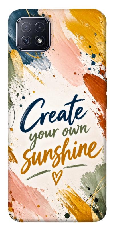 Чехол itsPrint Create sunshine для Oppo A73, надписи, купить оптом с доставкой